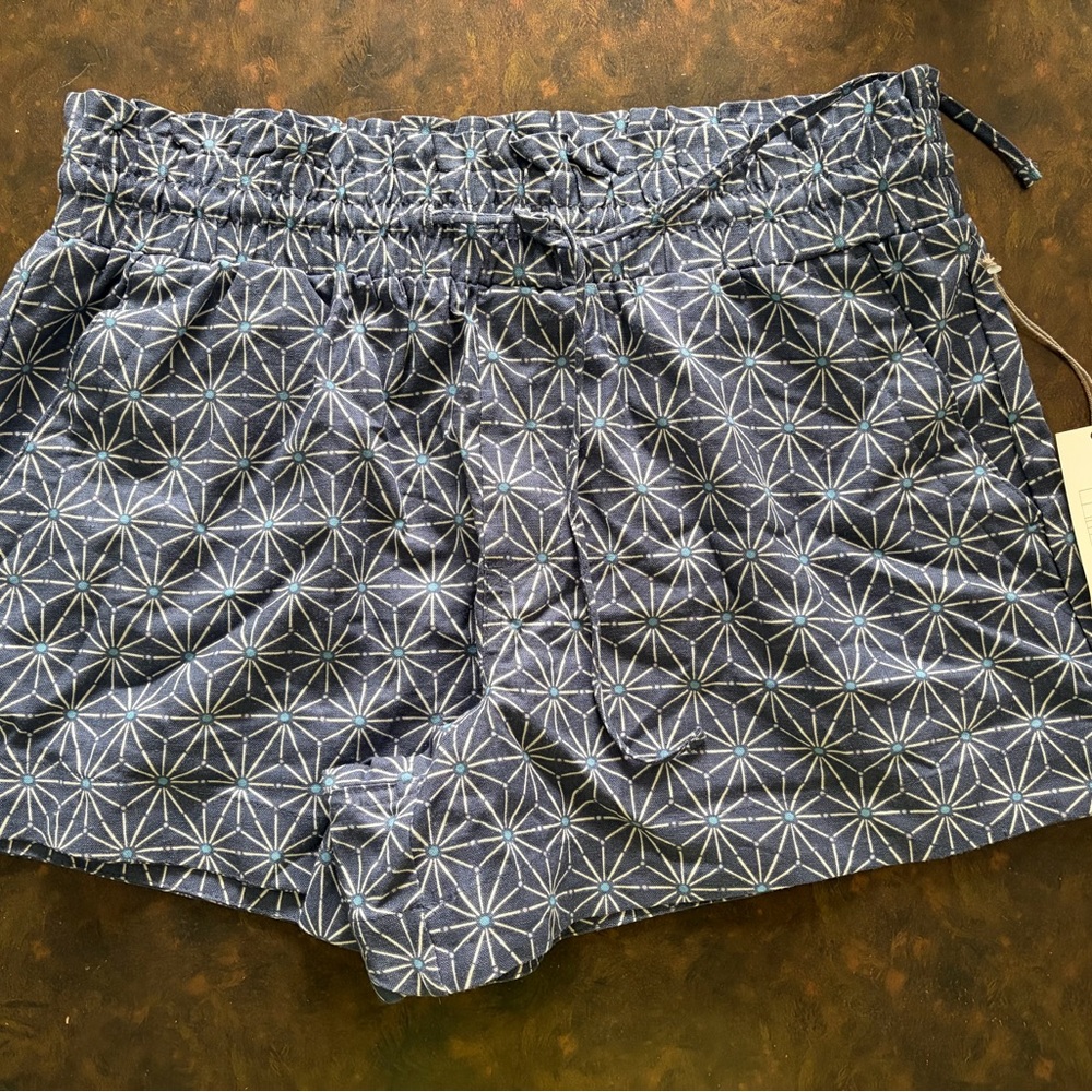 a new day High Waist Navy Geometric Women's Shorts
